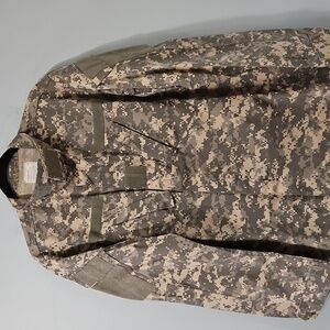 Army Jacket Certified Gear Shirt Camo Military Size M- Long #M-167